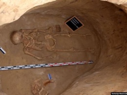 На Хортице нашли захоронение скифского воина 2500-летней давности