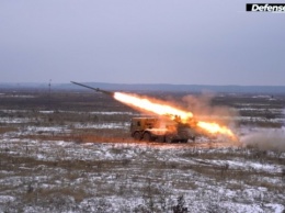 Украинская РСЗО "Буревий" прошла огневые испытания