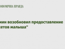 Кабмин возобновил предоставление "пакетов малыша"