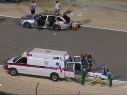 Появились фото и видео огненной аварии на Гран-при Формулы- в Бахрейне. Видео