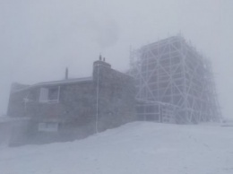 На заснеженном высокогорье Карпат ударил 10-градусный мороз