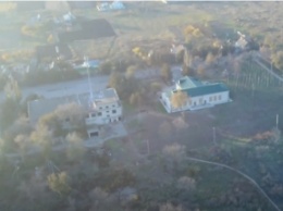 Село на берегу Молочного лимана показали с высоты птичьего полета (видео)