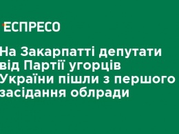 На Закарпатье депутаты от Партии венгров Украины ушли с первого заседания облсовета