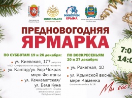 В Симферополе с 19 декабря стартуют Предновогодние ярмарки