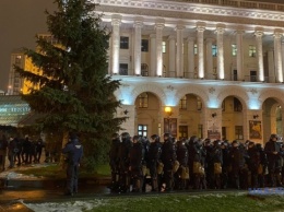 Акция предпринимателей на Майдане: полиция пыталась оттеснить протестующих