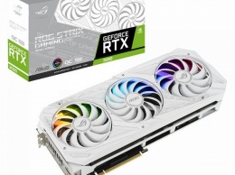 ASUS выпустила шесть моделей видеокарт на базе GeForce RTX 30 в белых версиях