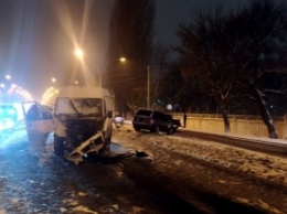Под Киевом микроавтобус на мосту вылетел на встречную и врезался во внедорожник: фото и видео