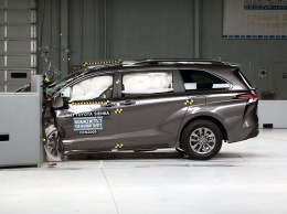 Toyota Sienna получила максимальный балл за безопасность от IIHS (ВИДЕО)