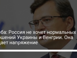 Кулеба: Россия не хочет нормальных отношений Украины и Венгрии. Она создает напряжение