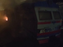 На вокзале в Одесской области в новогоднюю ночь горела электричка (ФОТО)