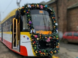 Рождественские трамваи проедут по улицам Одессы 8 января