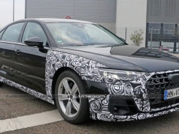 Обновленный Audi A8 впервые поймали на тестах: фото