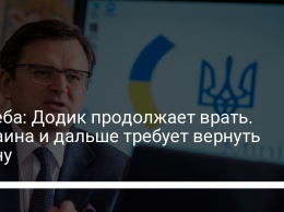 Кулеба: Додик продолжает врать. Украина и дальше требует вернуть икону