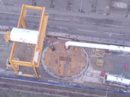 В Днепре показали, что происходит на стройплощадке метро во время взрывных работ (видео)