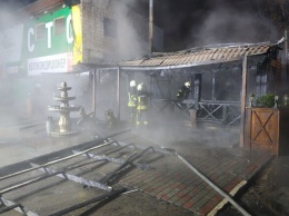 Пожар перед Рождеством: в Голосеевском районе полностью сгорело кафе