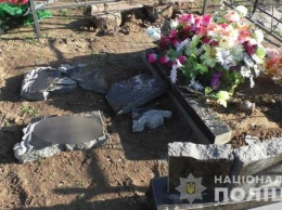 Хотел повеселиться: на Николаевщине пьяный парень разбил больше сотни надгробий