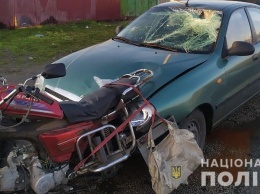 Смертельная авария в Запорожской области: пьяный водитель на легковушке врезался в мопед