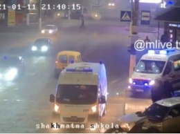 Масштабное ДТП с пьяным водителем в центре Мелитополя попало на камеру наблюдения (видео)