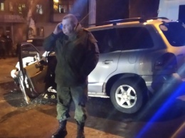 В центре Луганска пьяный боевик устроил масштабное ДТП: задержанным оказался помощник «министра»