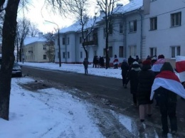 Несмотря на морозы, жители Беларуси вышли на «протестные прогулки»