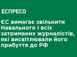 ЕС требует освободить Навального и всех задержанных журналистов, освещавших его прибытие в РФ