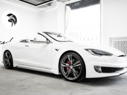 Tesla Model S превратили в роскошный кабриолет: фото