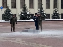 В центре Минска неизвестный совершил самосожжение