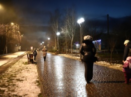 Вечерняя Одесса: Крымский бульвар освещают светодиодные светильники. Фото