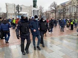 В Москве и Петербурге проходят задержания на акциях Навального