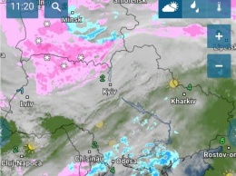 На Украину надвигается новый циклон, который накроет страну дождями и снегопадами. Карта