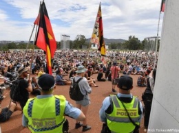 В Австралии прошли многотысячные акции в защиту прав коренных жителей