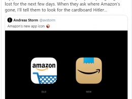 В обновленной иконке Amazon заприметили ухмыляющегося Гитлера