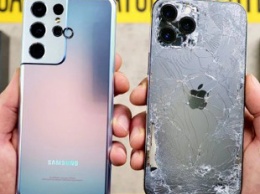 Samsung Galaxy S21 Ultra оказался прочнее iPhone 12 Pro Max