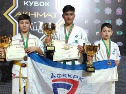 Три призовых места заняли крымские каратисты на турнире в Чечне