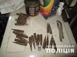 В частном доме в Запорожской области нашли патроны и наркотики
