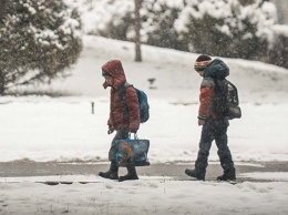 Из-за сильного снегопада в Киеве советуют не отправлять детей в школы и сады
