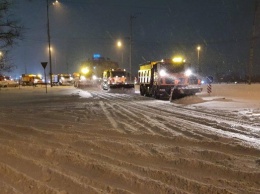 В Киеве из-за снегопада транспортный коллапс