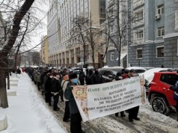 Пенсионеры силовых ведомств вышли на митинг в Киеве