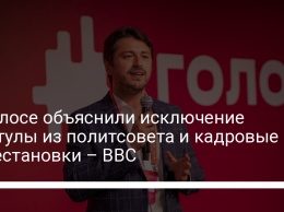 В Голосе объяснили исключение Притулы из политсовета и кадровые перестановки - ВВС