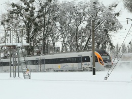 Укразализныця заявила о многочасовой задержке поездов из-за снегопада