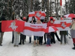 В Беларуси лыжников обвинили в проведении митинга