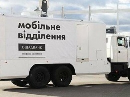 График работы мобильных отделений "Ощадбанка" на линии разграничения в Луганской области