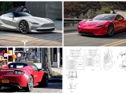 Tesla запатентовал уникальную технологию стеклоочистки для Tesla Roadster