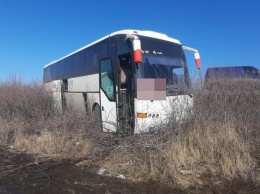 Под Харьковом в кювет вылетел пассажирский автобус