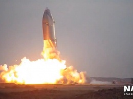 SpaceX впервые смогла посадить прототип ракеты Starship, но он взорвался после приземления