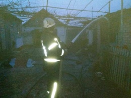 На пожаре в Запорожской области погиб мужчина (фото)