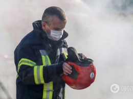 Масштабный пожар в киевском Гидропарке: сгорело здание в отеле