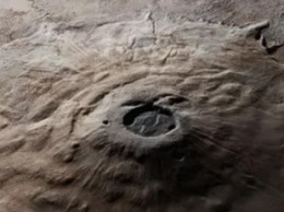 В сети показали удивительное фото потухшего вулкана на Марсе