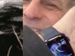 Apple Watch помогли спасти мужчину, который провалился под лед