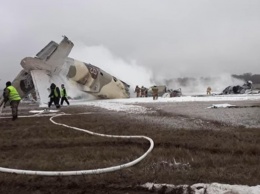 В Алма-Ате упал военный самолет АН-26, есть жертвы